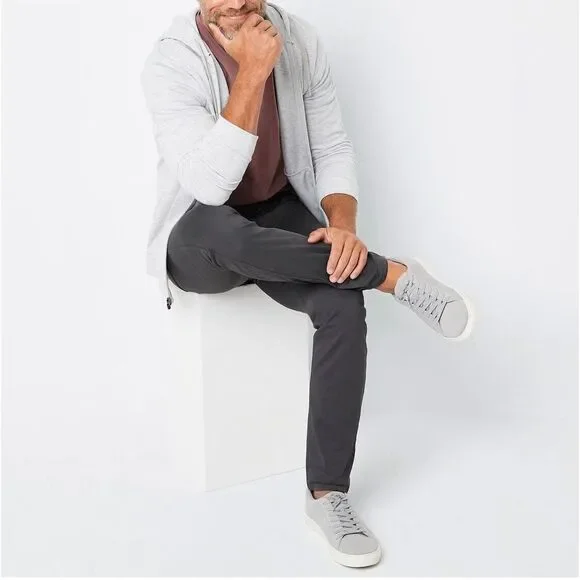 Stylus Men's 5 Pocket Pant Stretch Slim Fit Size 34"x 34" CHARCOAL GRAY msrp $60 - Picture 4 of 4